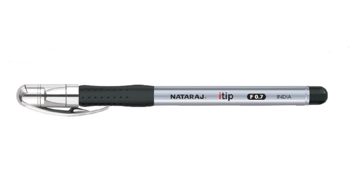 NATARAJ ITIP BLACK FINE GEL PEN 0.6MM