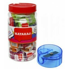 NATARAJ 50PCS NEON CRYSTAL ROUND SHARPENER JAR