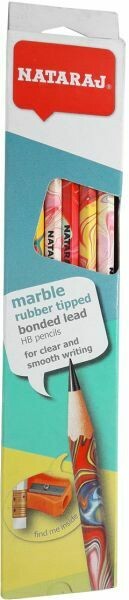 NATARAJ 12PCS MARBLE PRINT RT PENCIL