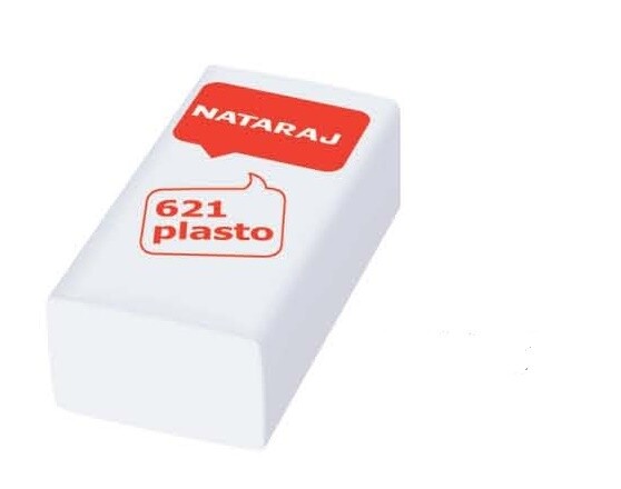 NATARAJ 20PCS 621 PLASTO ERASERS 202350001