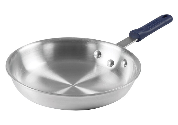 WINCO 10&quot; ALU. FRY PAN W/RUB HANDLE AFP-10A-H