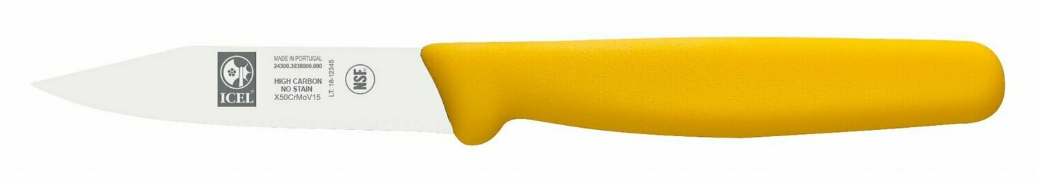 ICEL 8CM JUNIOR PARING KNIFE YELLOW HANLDE