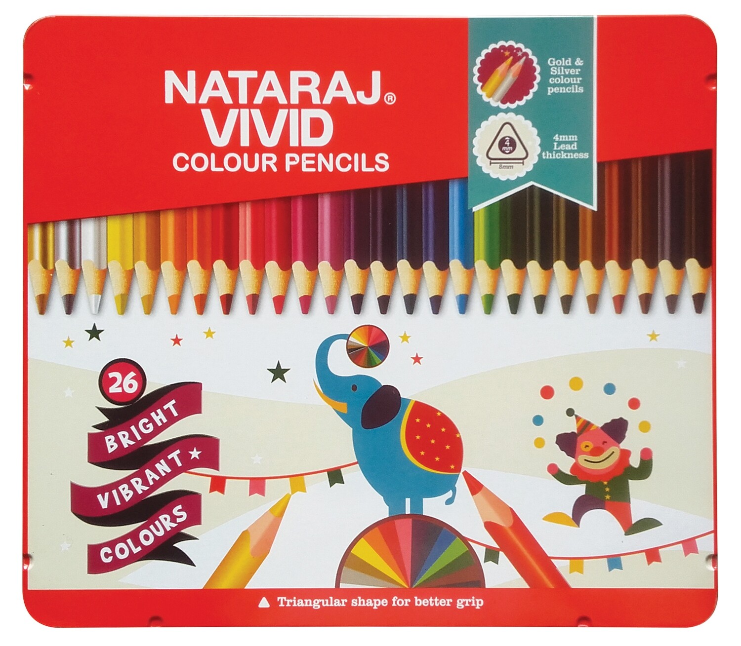 NATARAJ 26 VIVID PREMIUM TRIANGULAR
