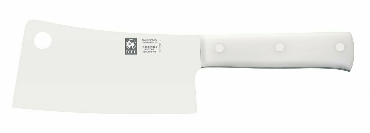 ICEL 7&quot; CLEAVER BLACK HANDLE