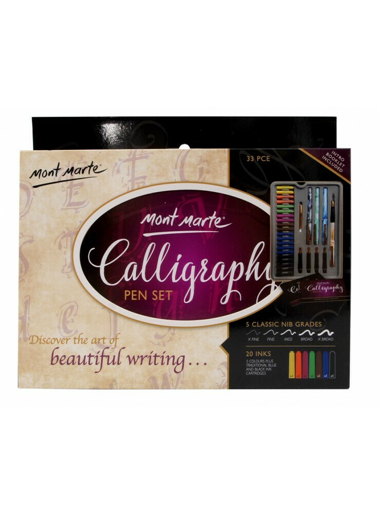 RSC 4PCS CALLIGRAPHY PEN+20 INKS D19-82