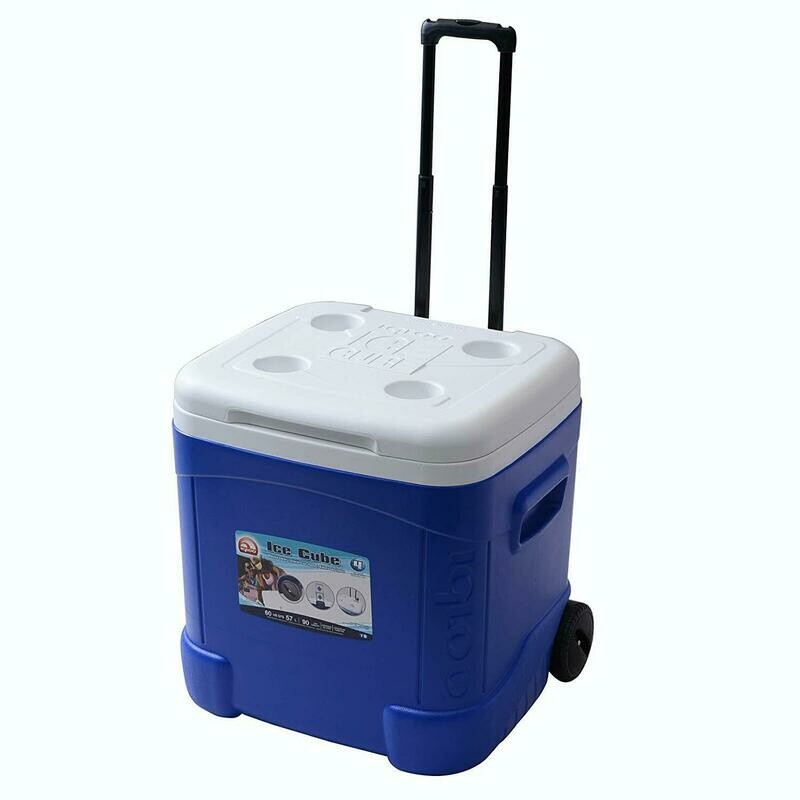 IGLOO 60QT ICE CUBE ROLLER WHEELS COOL BOX