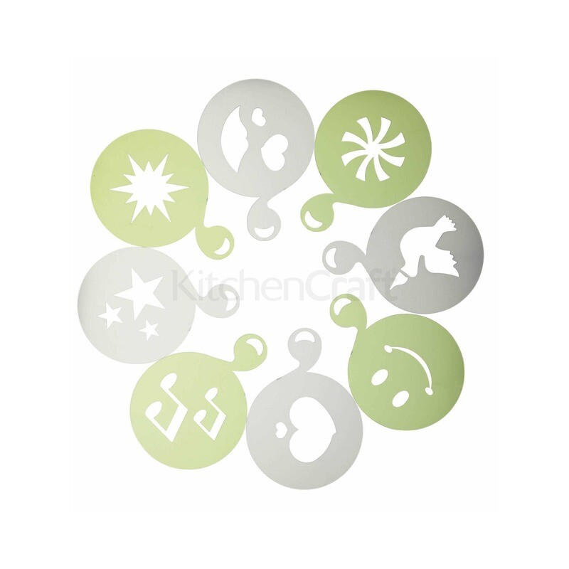 KC/LE&#39;XPRESS COFFEE STENCILS SET OF 8 KCSTENCIL