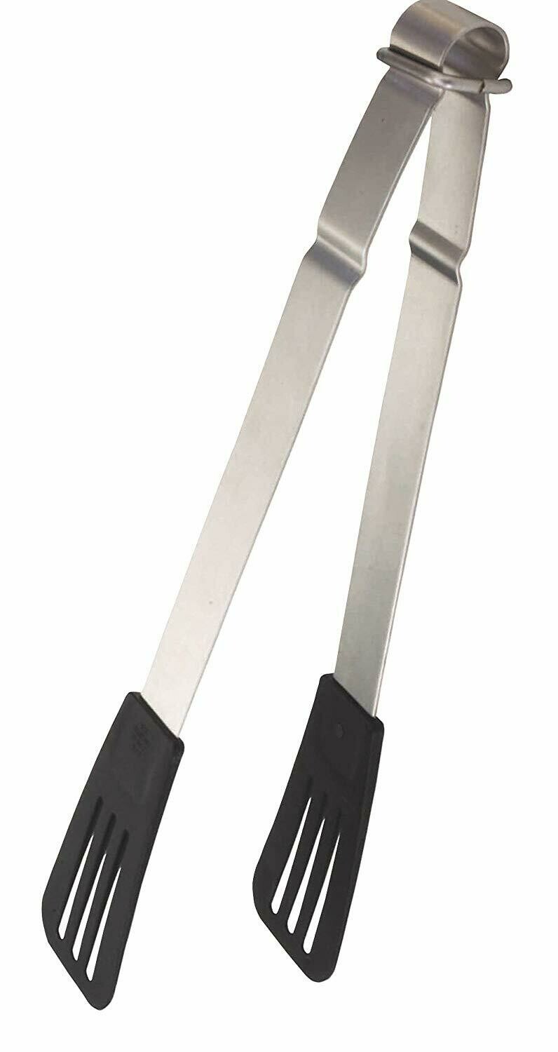 KC 33CM MC N/S STEEL HANDLE FOOD TONGS