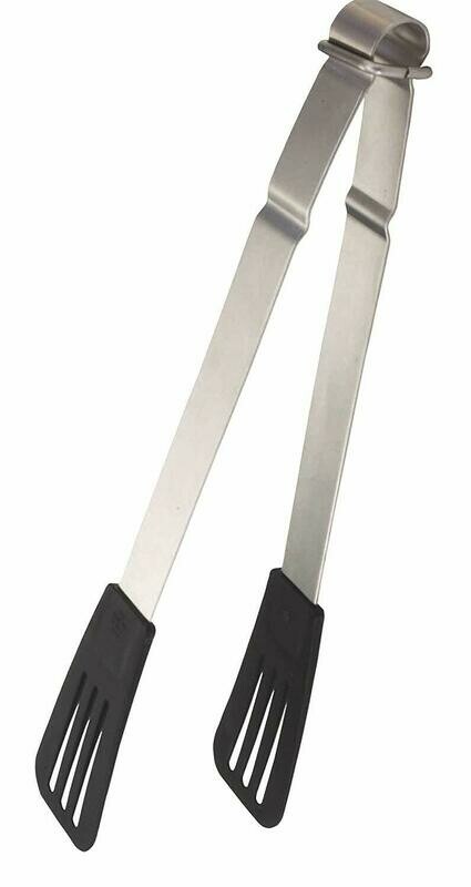 KC 33CM MC N/S STEEL HANDLE FOOD TONGS