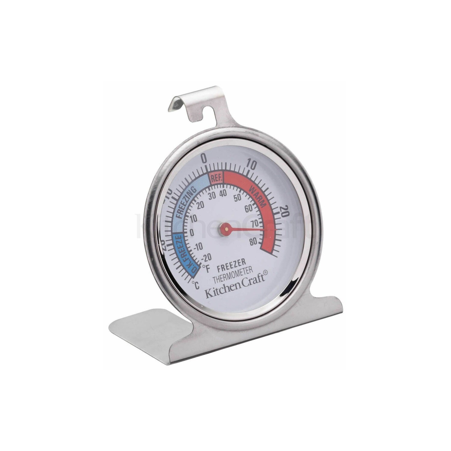 KC LARGE SS FRIDGE/FREEZER THERMOMETER KCFRIDGETH