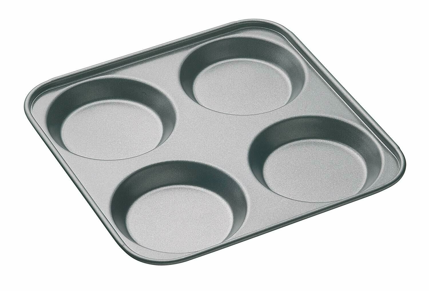 KC NON STICK 4 HOLE YORKSHIRE  PUDDING TRAY 23CM