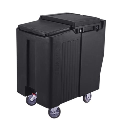 CAMBRO BLACK PORTABLE ICE BIN 125LB ICS125L110