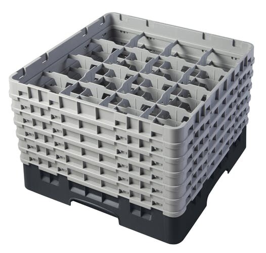 CAMBRO CAMRACK GLASS 16 COMPART.+3 EXT.16S638110