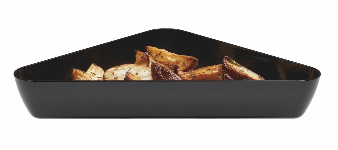 CAMBRO PC 10X10&quot; SHOWFEST TRIANGLE PLATTER BLACK