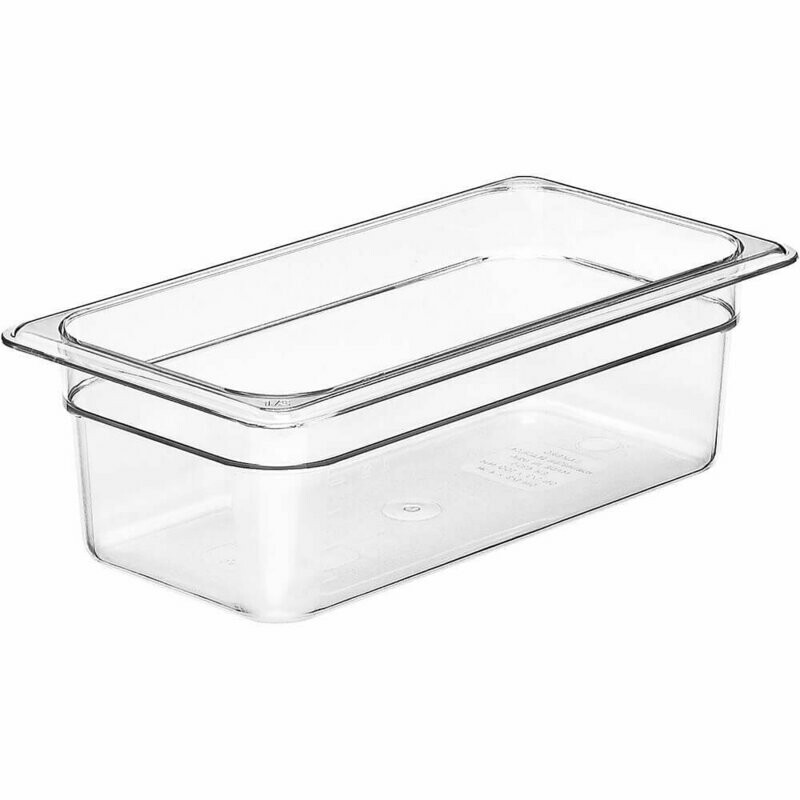CAMBRO PC 1/3 100MM GN PAN CLEAR 34CW135