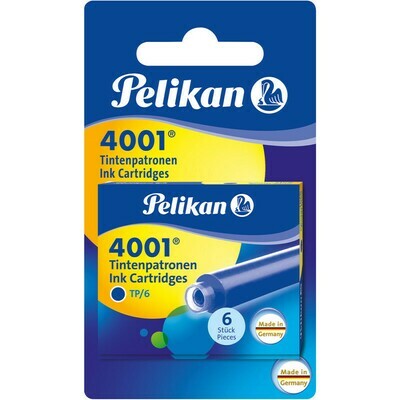 PELIKAN INK CARTRIDGE 4001 BLISTER TP/6/2/B 330795