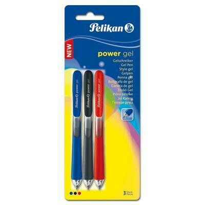 PELIKAN 3PCS POWER GEL PEN 921940