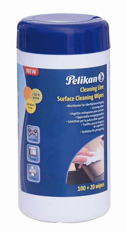 PELIKAN 100/120 SCREEN CLEANING LINE WIPES BOX 475