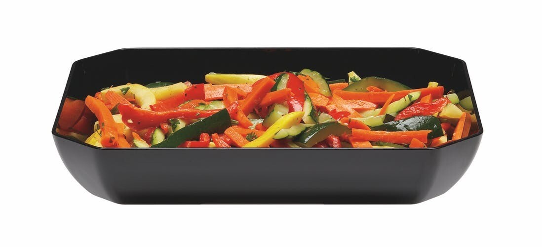 CAMBRO PC 10X12&quot; SHOWFEST OCTANGLE PLATTER BLACK