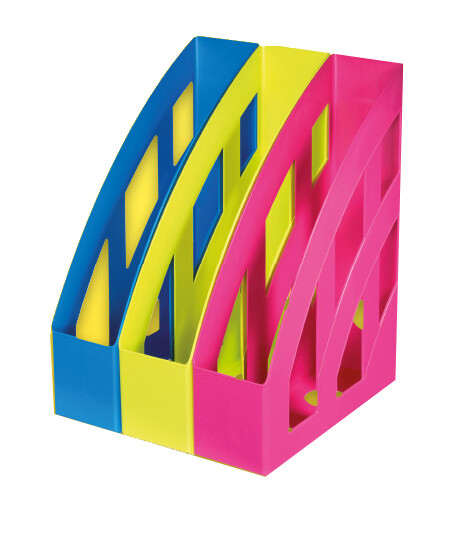 HERLITZ CLASSIC FILE MAGAZINE RACK ASSTD COLORS