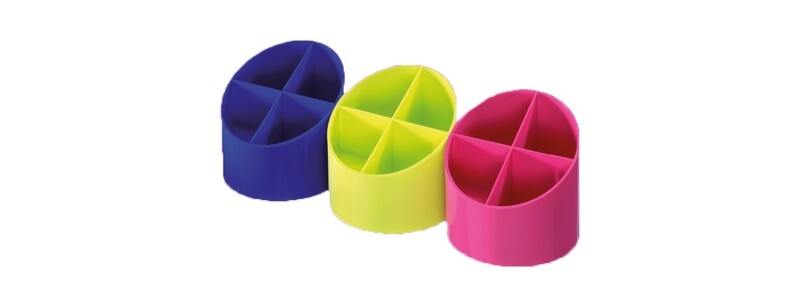 HERLITZ ROUND PEN/PIN HOLDER ASSTD COLORS