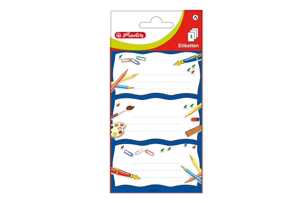 HERLITZ 9 NAME LABELS ASSTD DESIGNS