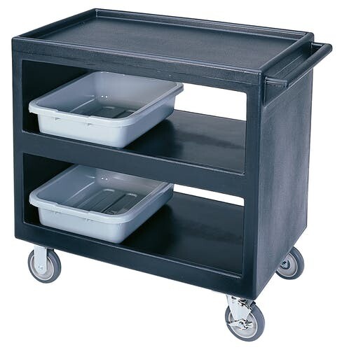 CAMBRO HEAVYDUTY BLACK 3 TIER SERVICE CART TROLLEY