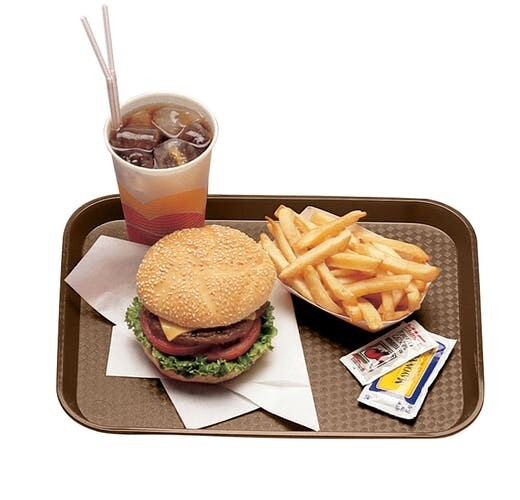 CAMBRO 14X18 FAST FOOD TRAY BROWN 1418FF167