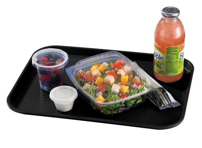 CAMBRO 14X18 FAST FOOD TRAY BLACK 1418FF110