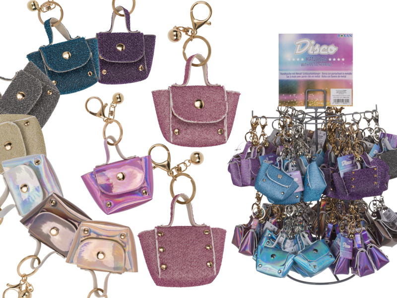 THE BLUE HAND BAG W/METAL KEY RING 230044