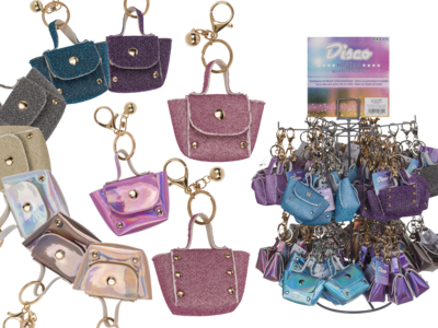THE BLUE HAND BAG W/METAL KEY RING 230044