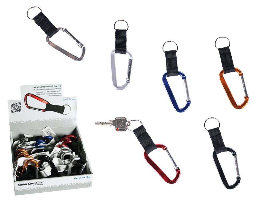 THE BLUE METAL CARABINER W/KEY RING 76/7036
