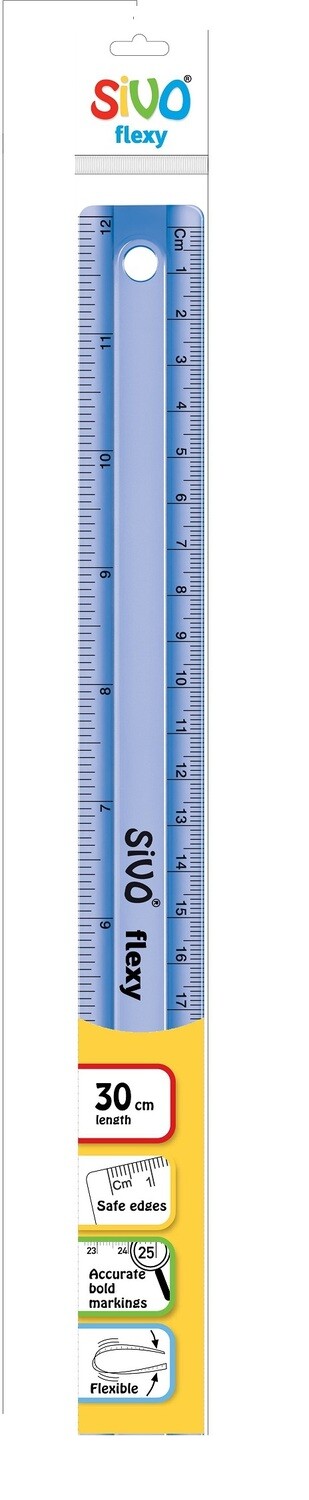 SIVO 30CM FLEXY SHATTER PROOF SCALE/RULER