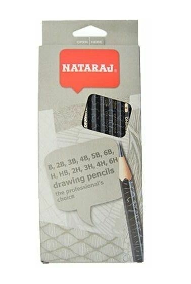 NATARAJ 12PCS DRAWING &amp; SKETCHING PENCIL