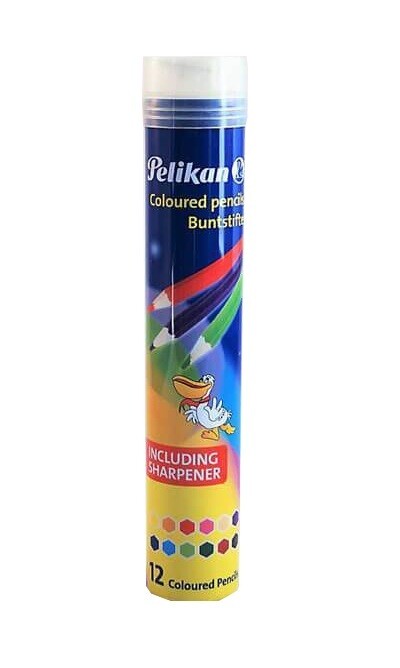 PELIKAN 12 COLOR PENCIL METAL CYLINDER 724054