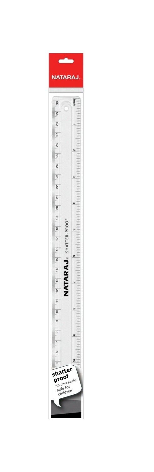 NATARAJ 30CM SHATTER PROOF SCALES