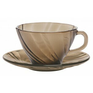DURALEX 12PCS 6.1/2OZ BEAU RIVAGE CUP&amp;SAUCERS 18CL