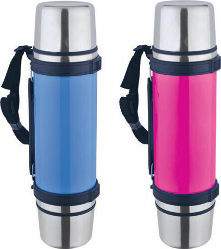 TOPMARK S/S VACUUM FLASK 1.0LIT W/2CUPS SFTH010