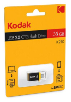 KODAK 16GB USB 2.0 MICRO-USB OTG FLASH DRIVE K210