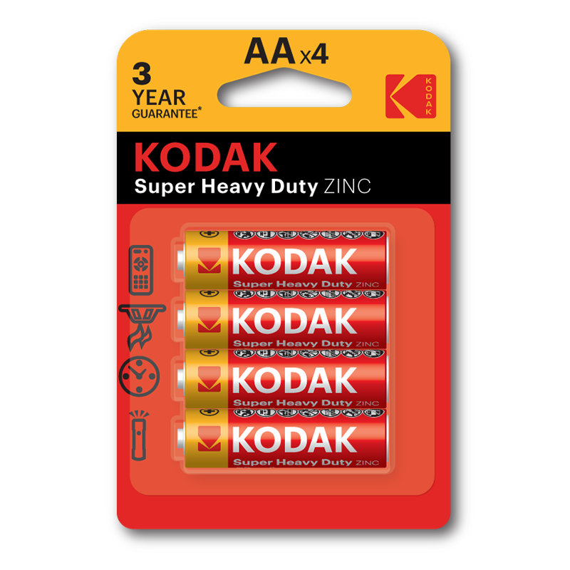 KODAK CZ KAAHZ-4 CARDED EXTRA HD BATTERY (AA)