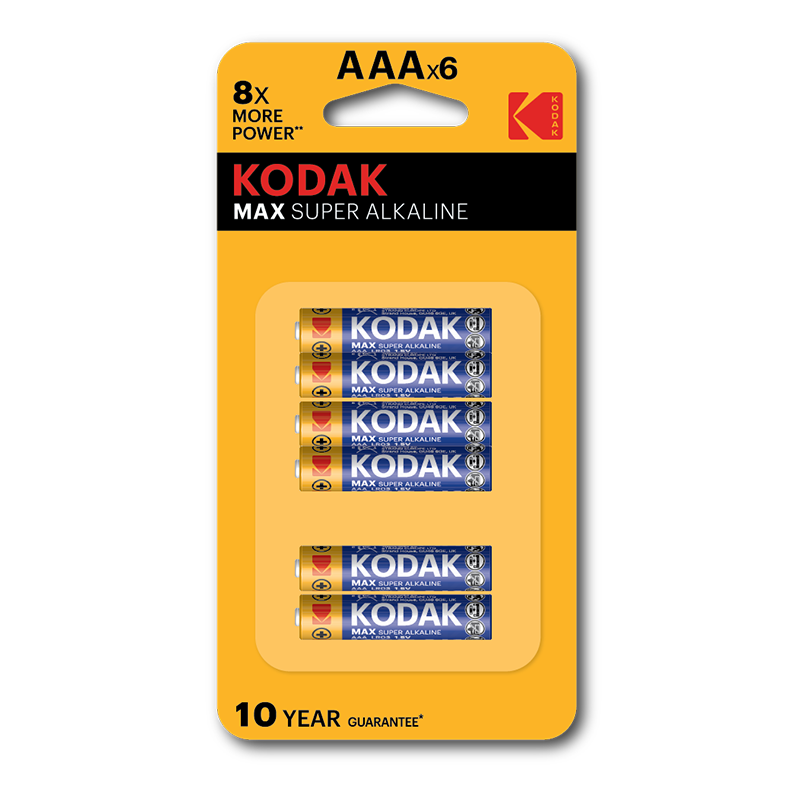 KODAK K3A4+2 (6) MAX ALKALINE BATTERY 30411944