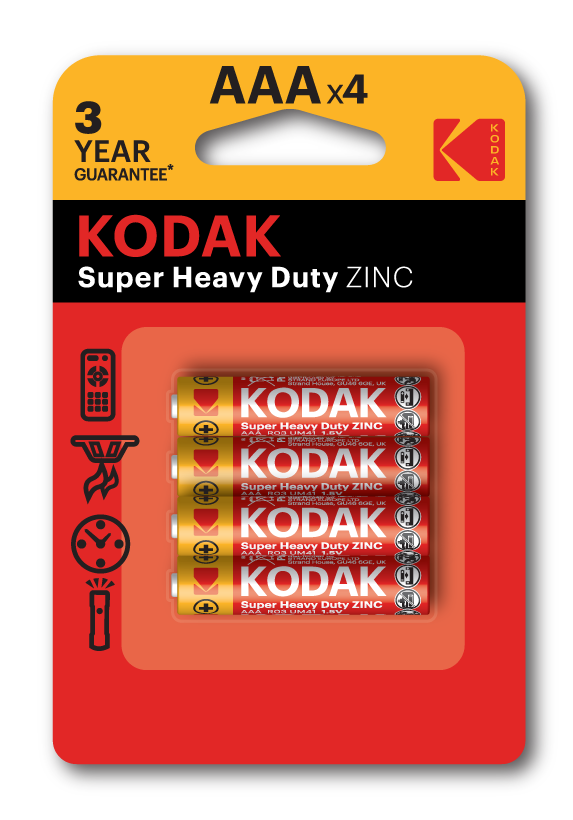 KODAK CZ K3AHZ-4 HD CARDED ORDINARY BATTERY (AAA)