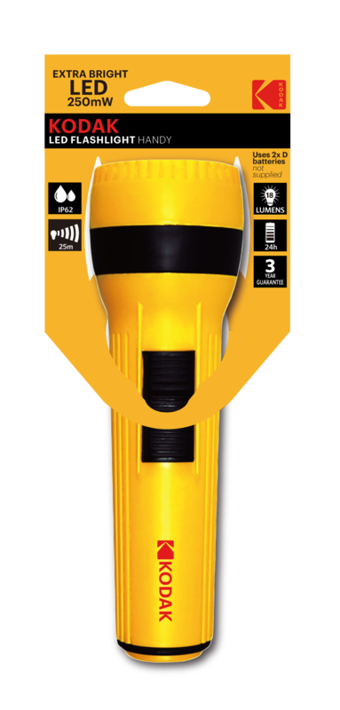 KODAK 250MW LED HANDY FLASHLIGHT YELLOW 30412477