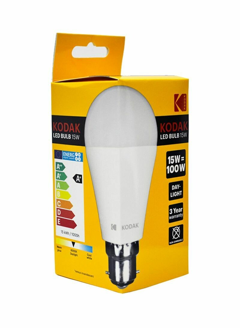 KODAK 15W LED BULB DAY-LIGHT E27 SCREW 30416734