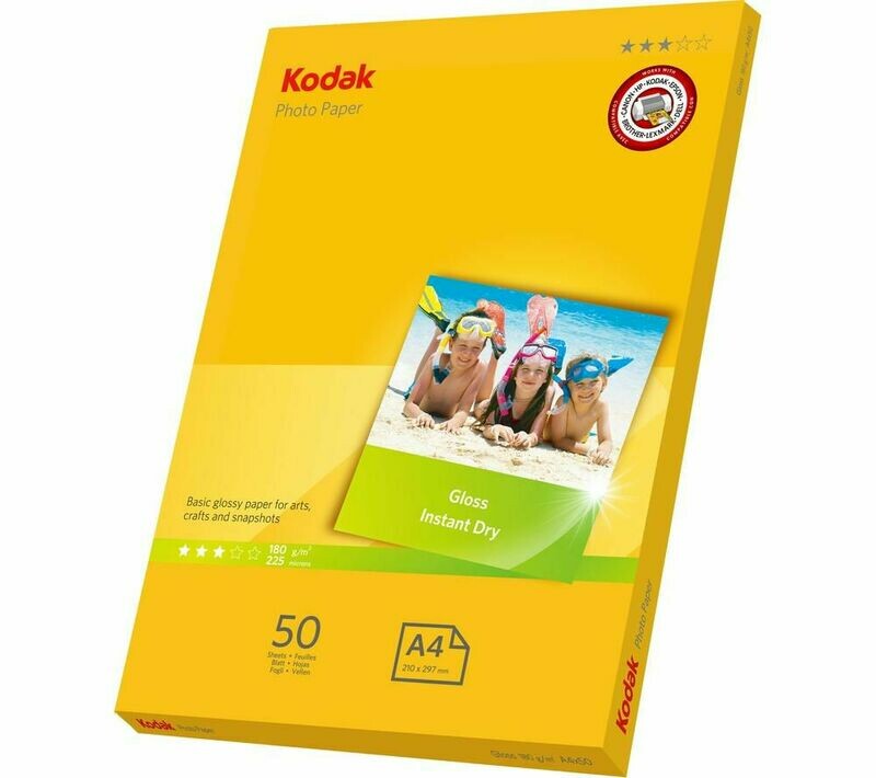KODAK A4 GLOSS PHOTO PAPER 180GSM 50SHS 3*