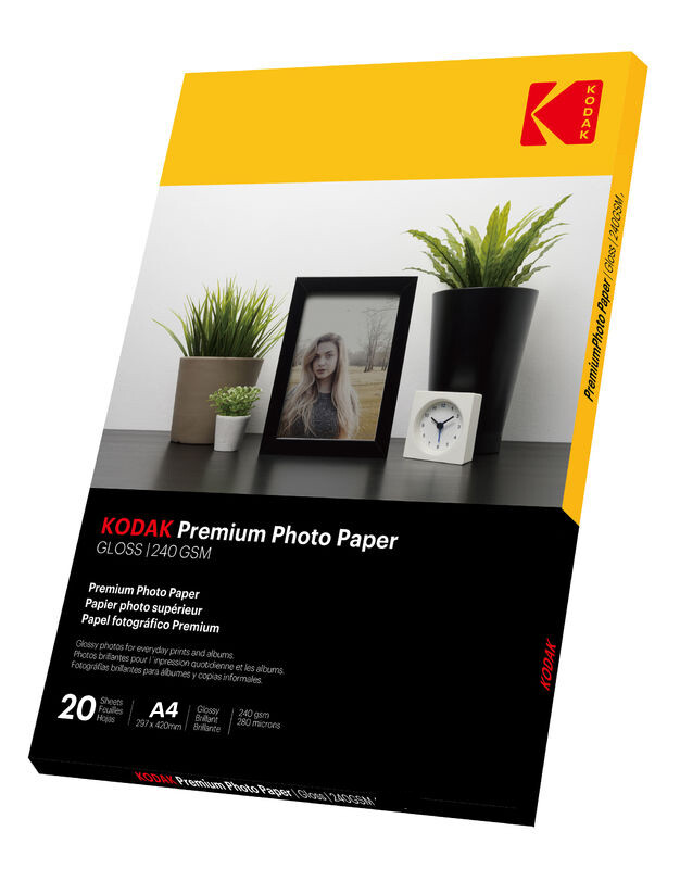 KODAK A4 GLOSS PHOTO PAPER 240GSM 20SHS 4*