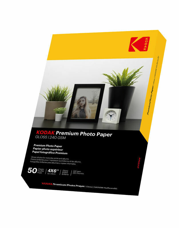 KODAK 4R GLOSS PHOTO PAPER 4X6&quot; 240GSM 50SHS 4*