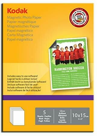 KODAK 4R GLOSS MAGNETIC PAPER 10X15CM 690GRM 5SHS