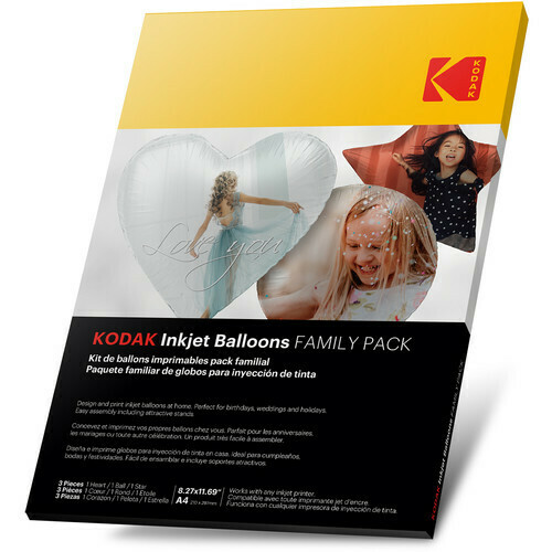 KODAK A4 3PCS INKJET BALLOONS (HEART+BALL+STAR)