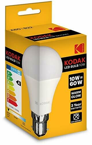 KODAK 10W LED BULB WARM GLOW B22 BAYONET 30415621